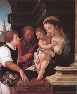 Barend van Orley The Holy Family (mk05) Germany oil painting art